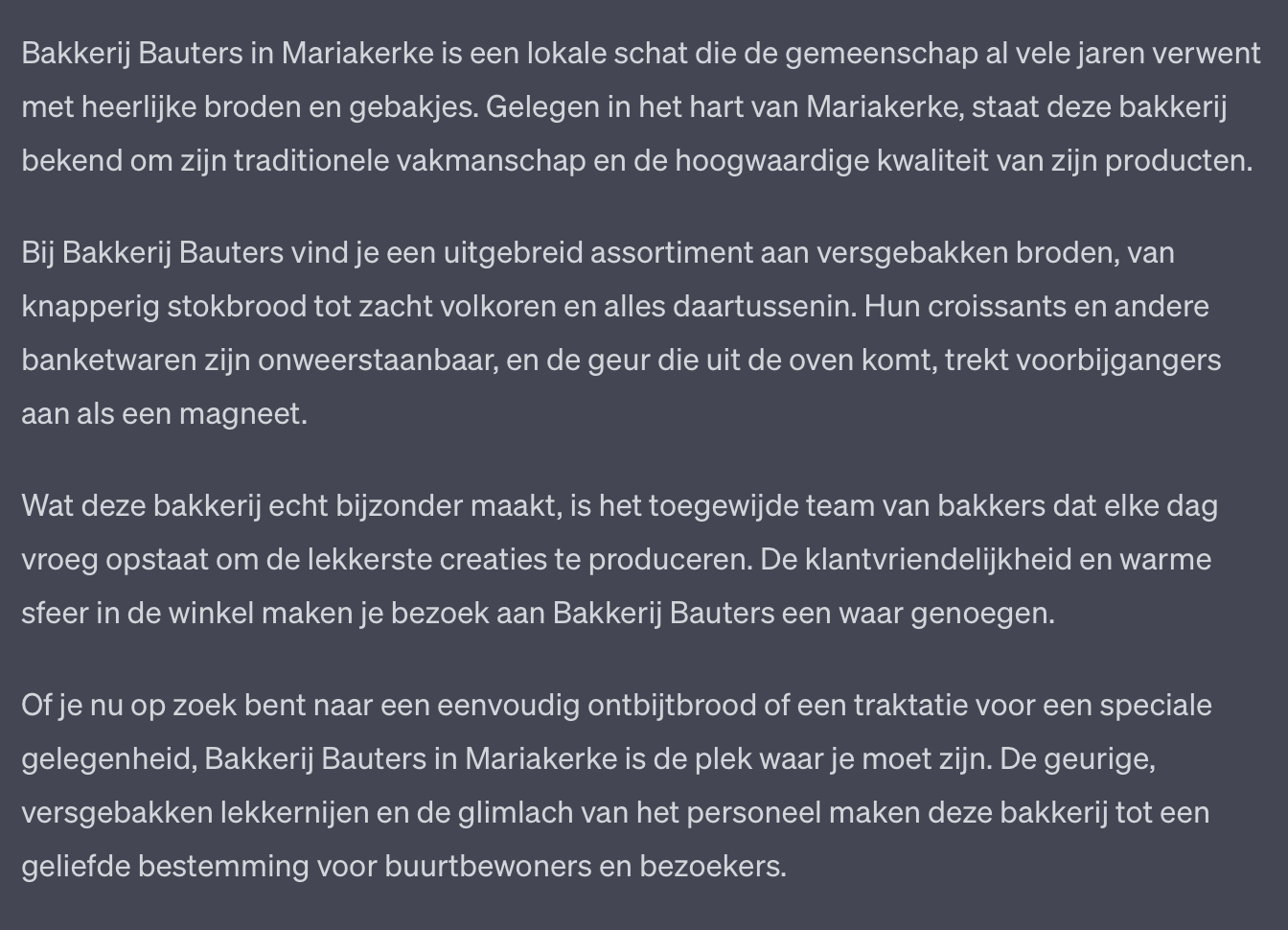 ChatGPT_Tekst Bakkerij Bauters Mariakerke